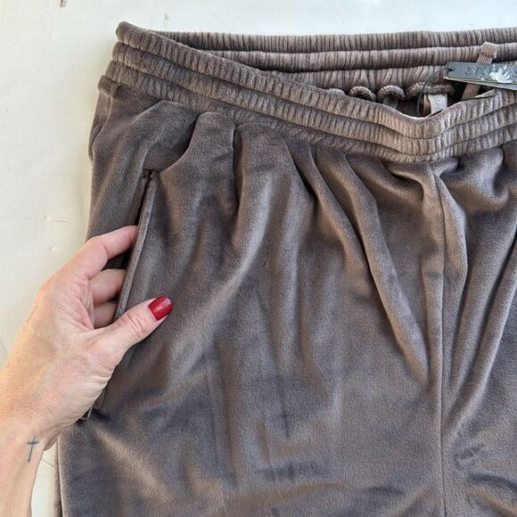 NWT SKIMS Velour Velvet Jogger Fleece Pants Women’s Size XL Amethyst Loungewear - Picture 5 of 13